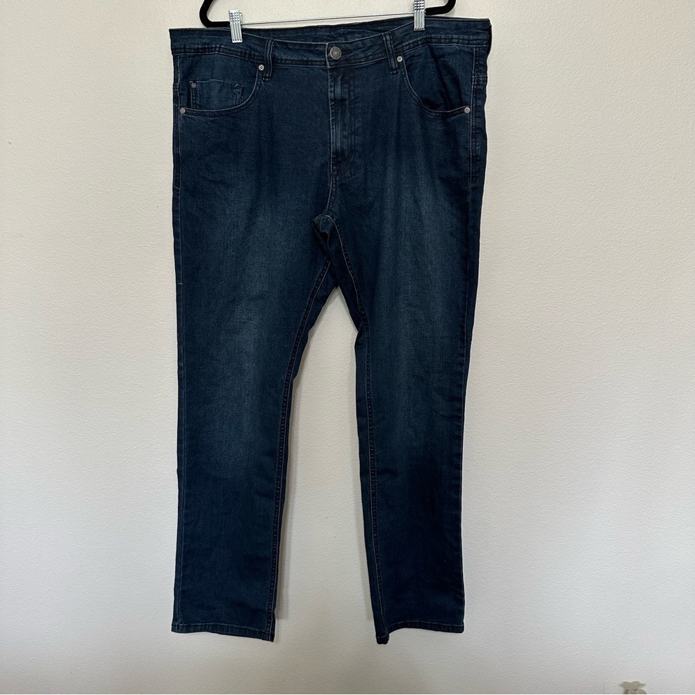 Buffalo David button axel slim stretch men’s dark wash jeans size 40 X 34